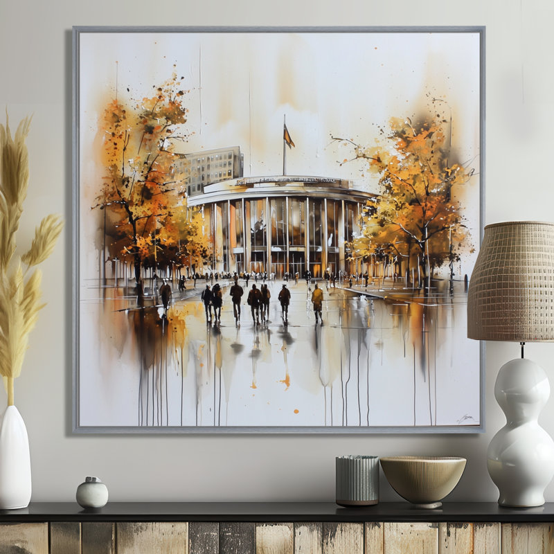 Berliner Philharmonie I - salon d'art mural de Berlin, H 36 po x l 36 po, Impression dans un cadre flottant sans passe-parto