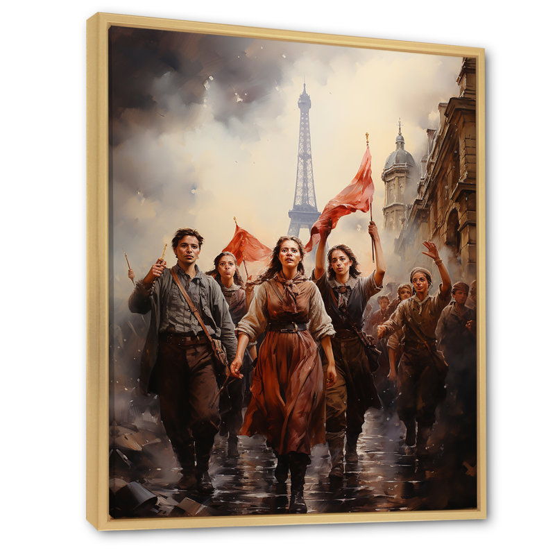 Bevon la Révolution française III, Cadre naturel flottant, H 20 po x l 12 po x P 1 po