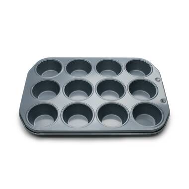 SUNCITY Nonstick Muffin Cupcake Pan For Baking, Muffin Tin Cupcake Pans 12  Regular Size, Heavy Duty Carbon Steel Cupcake Baking Tray for Kitchen Oven