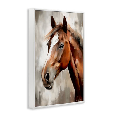Portrait de poney au chocolat, estampe numérique, design by Creative Studio