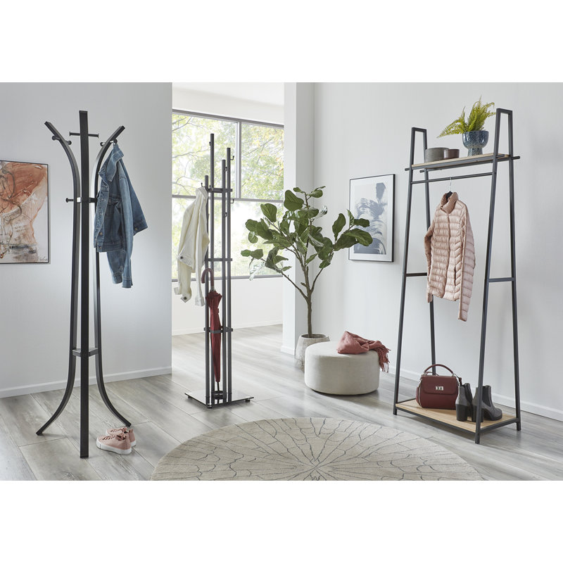 Steel Freestanding 8 - Hook Coat Rack