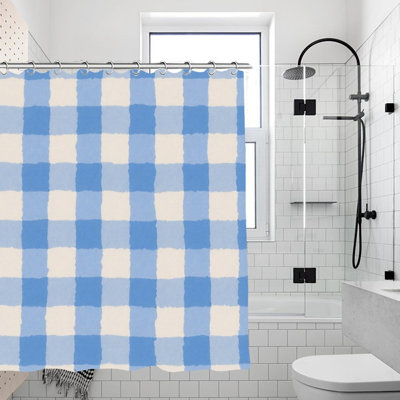 Checkerboard Shower Curtains 71 X 71