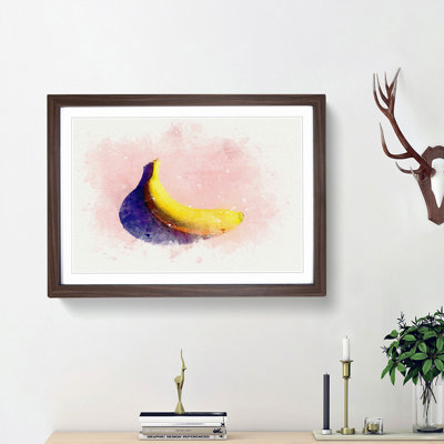 The Banana in Abstract - Picture Frame Graphic Art Print