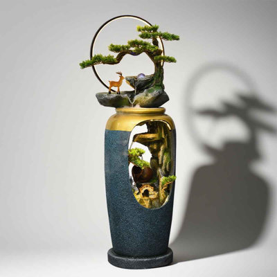 Light Luxury High - end Resin Rockery Water Fountain