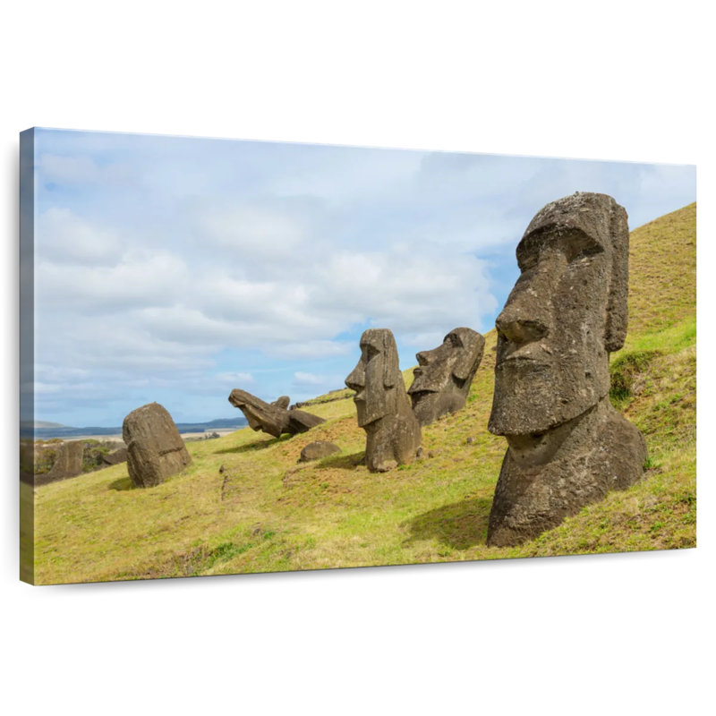 Nicci Moais In Rano Raraku, 24" H x 36" W
