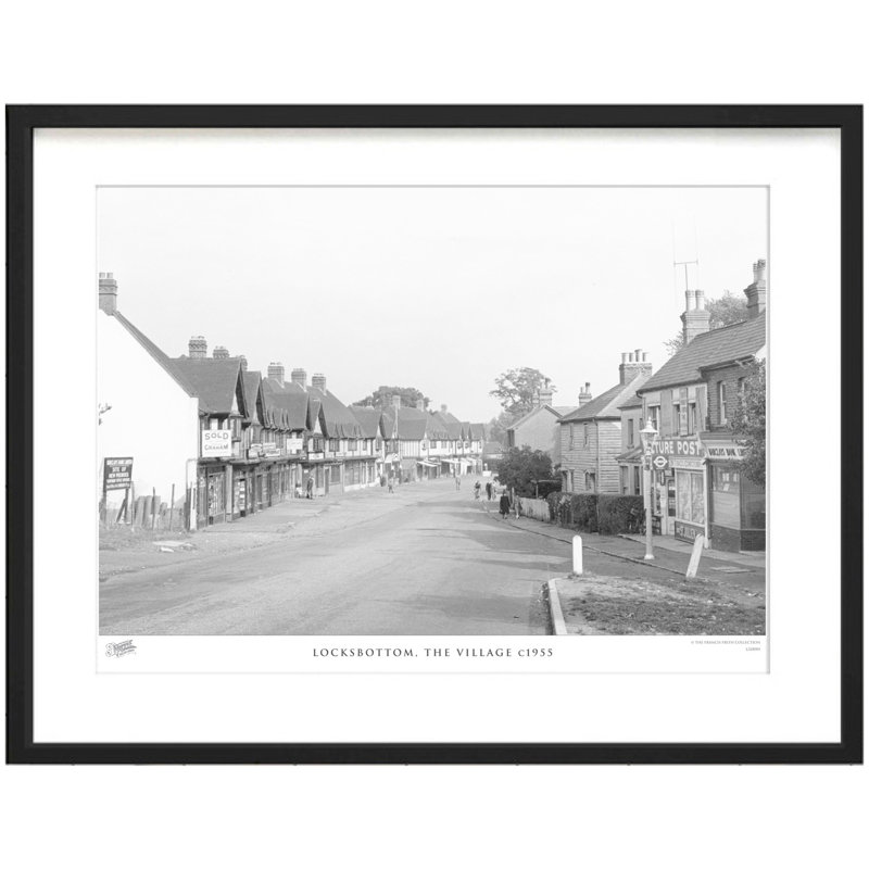 Locksbottom, The Village C1955 by Francis Frith - Single Picture Frame Print, 60cm H x 80cm W x 2.3cm D