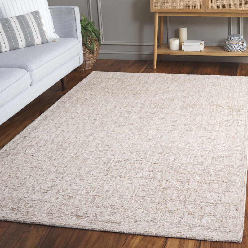 Hudhaifa 105 Area Rug In Light Brown / Ivory, Rectangle 5' x 8'