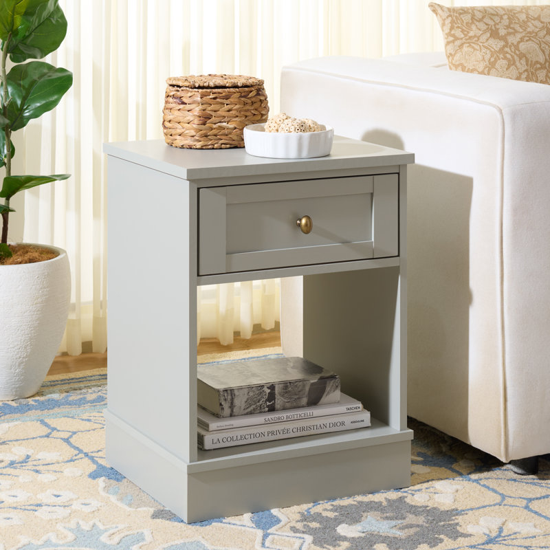 Table d'appoint Shafa, Gris clair
