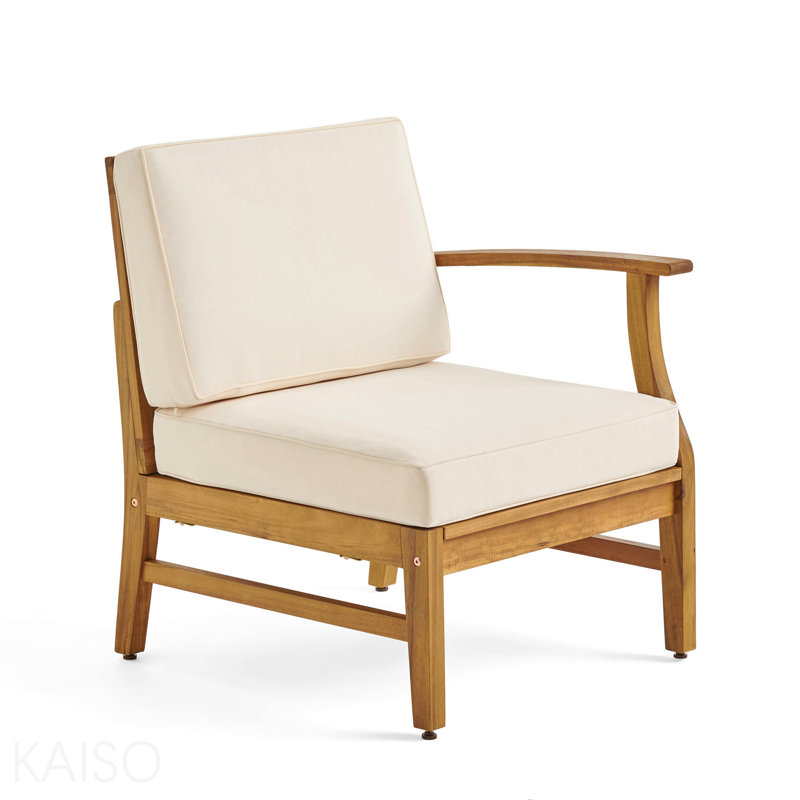 Fauteuil droit, crème