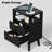Lumina 15.7'' W Nightstand With Built-In Outlets & Open Shelve-Beside Table With Rgb Led Lights-119306682-119306680