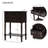 Barbe Narrow Console Table, Slim Sofa Table with Three Storage Drawers and Bottom Shelf for Living Room, Easy Assembly-599880323