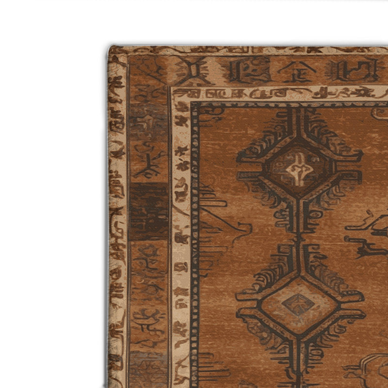 ArtDeco Brown Indoor and Outdoor Area Rug, Rectangle 2' x 3'