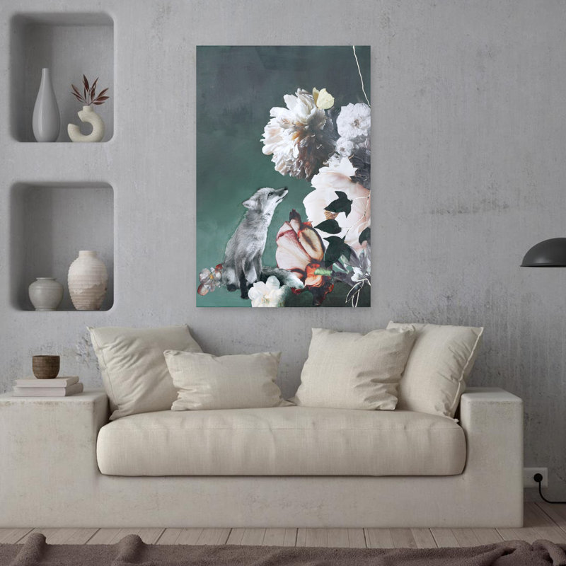 Art de la faune urbain haute saison, H 36 po x l 24 po
