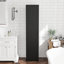 Armoire de rangement étroite de 70,87 po de hauteur avec 3 tablettes réglables pour le salon / cuisine / buanderie / chambre à coucher-1669072126
