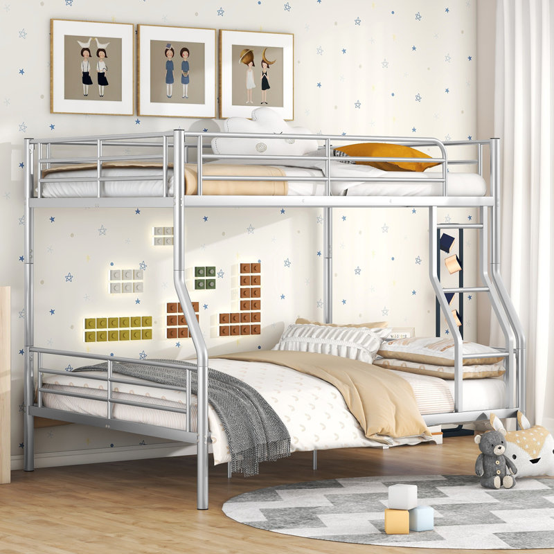 Lit superposé double Alaira pour enfants, Argent