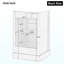 Meuble-lavabo de 20 po avec lavabo, armoire de salle de bain avec porte à fermeture douce, support de rangement et tablette réglable, blanc-120565560