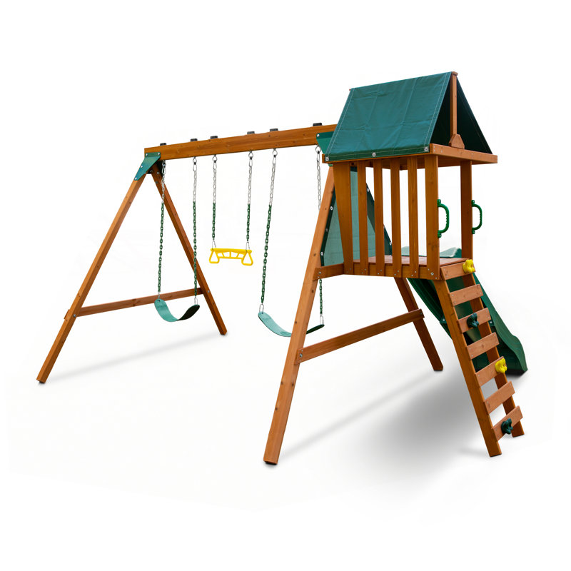 Gorilla Basic Swing Set With Slide, No