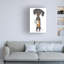 Teckel noir tenant un crayon vert par Danny Gordon, impression sur toile tendue-1287974610