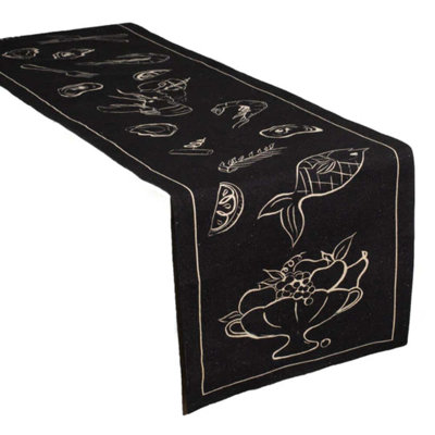 Line Drawing Handmade Table Runnner