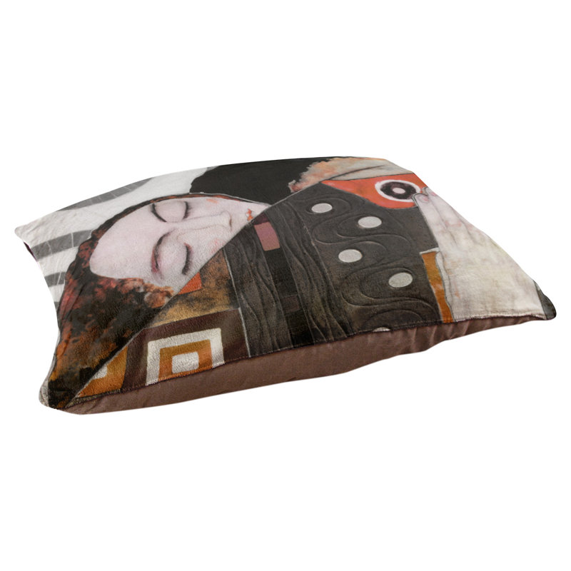 Coussin Carlile, Grand (L 52 po x l 42 po), Rouge
