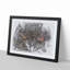 Great Horned Owl in Abstract - Picture Frame Graphic Art Print-55735576-55735575
