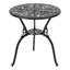 Ensemble de patio d'extérieur en aluminium 3 pièces avec trou pour parasol 1,77 po Hopwood