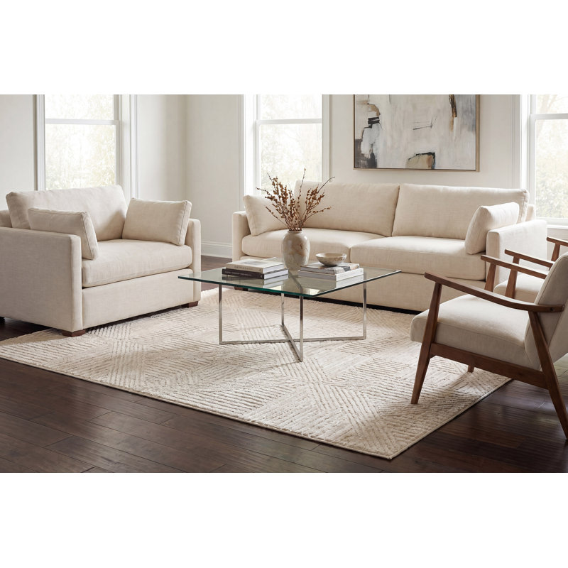 Dellroy Geometric Rug, Rectangle 5'2" x 7'