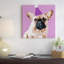 « milo on violet », reproduction d’art sur toile tendue-74736275-74736274-74736276