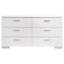 Commode et commode blanches ultrabrillantes