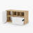 Crain 39"W - Modern Storage Cabinet With Nested Hidden Drawers, Adjustable Shelves And Open Storage For Home Office-675346169