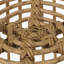 Table d'appoint en osier avec structure en cage pour un décor extérieur, durable et sans assemblage requis.
