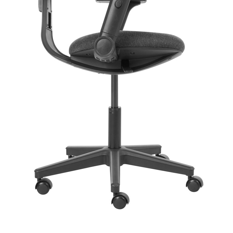 Beliani CORE Fabric Office Chair, Black, Black