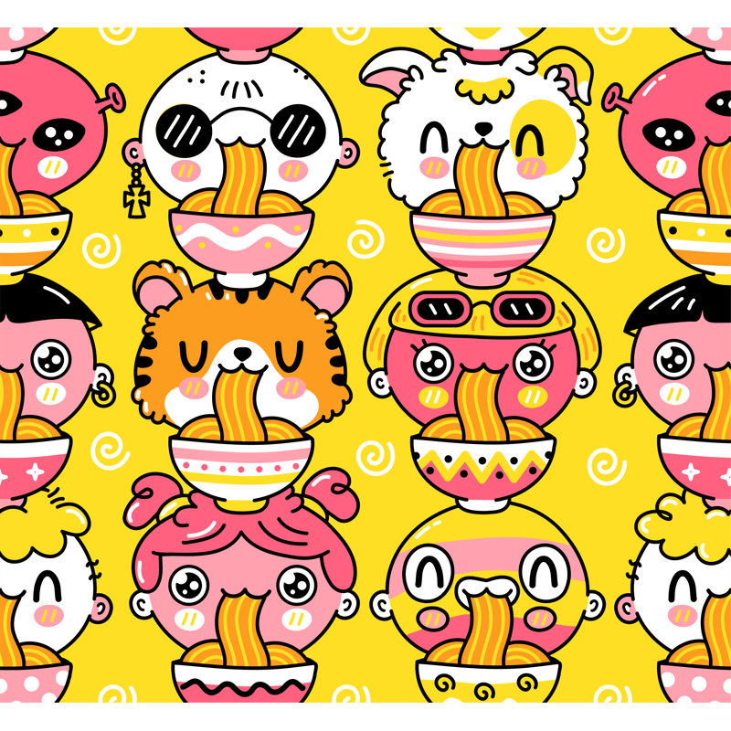 Cartoon Illustration by Svt1992 - Wrapped Canvas Print, 30cm H x 30cm W x 3.8cm D