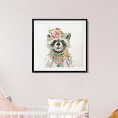 «Glamour Girls Raccoon», art sur toile