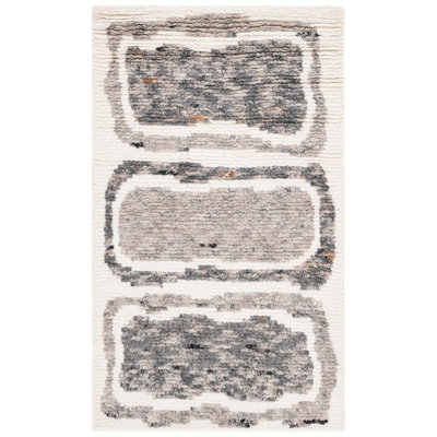 Tapis ivoire / gris foncé Antonnia