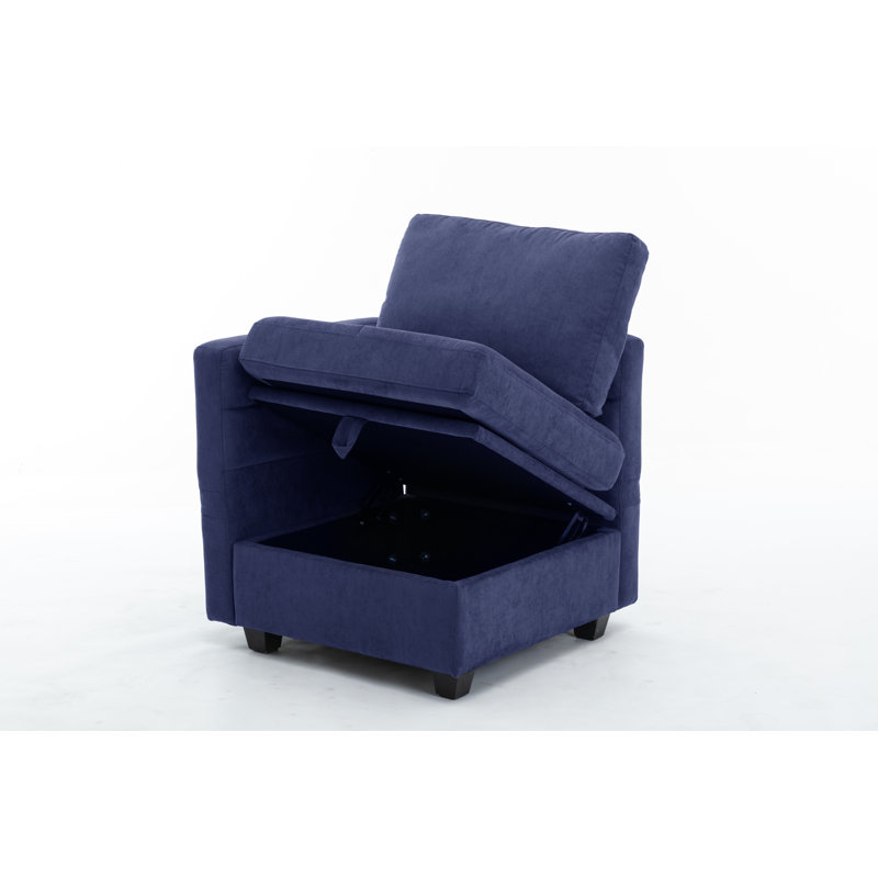 Canapé modulaire Toxi, Polyester bleu