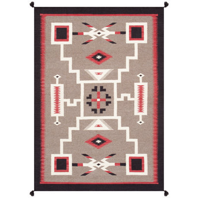Tuscany Hand Knotted Wool Geometric Indoor Rug