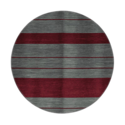 HorizontalStripes Red Indoor and Outdoor Area Rug