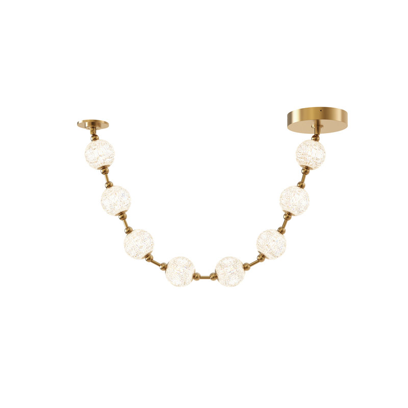 Marni 8 - Light Pendant, Natural Brass