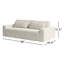 Ostend Outdoor Slipcover Sofa-96"-Bombay Flax