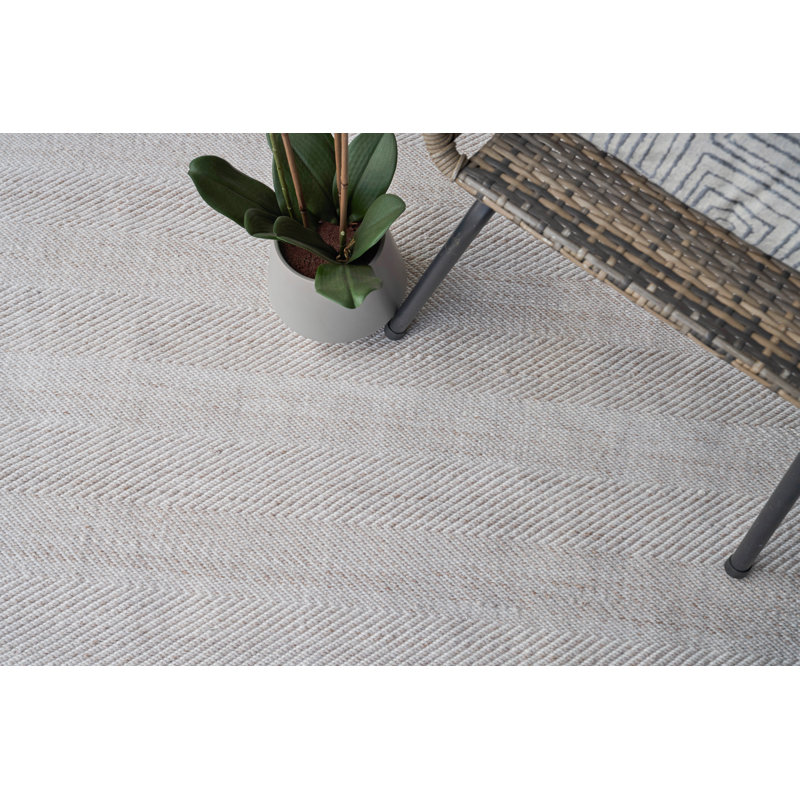 Bintan Geometric Area Rug in Beige, Rectangle 8' x 10'