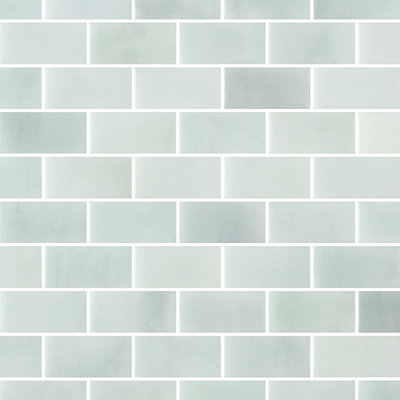 Spectrum Silk Brick 1x2 Recycled Glass Mosaic