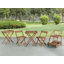 Ensemble bistro d'extérieur carré en bois d'acacia massif 26 po Hagler-824614063