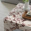 Table basse en marbre rouge Valen