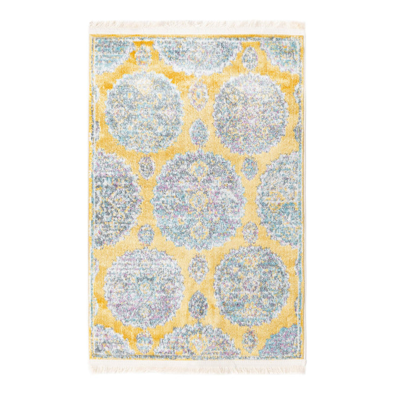 Haefner Floral Indoor Rug, Rectangle 2'2" x 3'