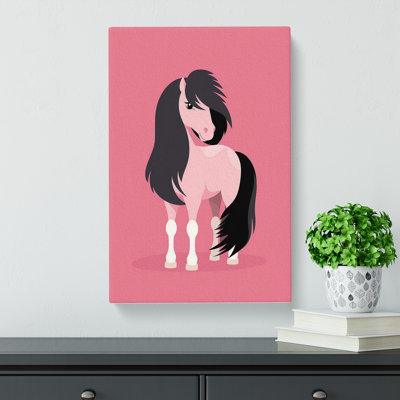 Pony Minimalism - Wrapped Canvas