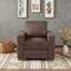 Fauteuil rembourré avec piètement en bois-1303227325