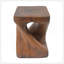 Table d'appoint MGO Twist Shape, texture semblable au bois, couleur brun antique-1280155371