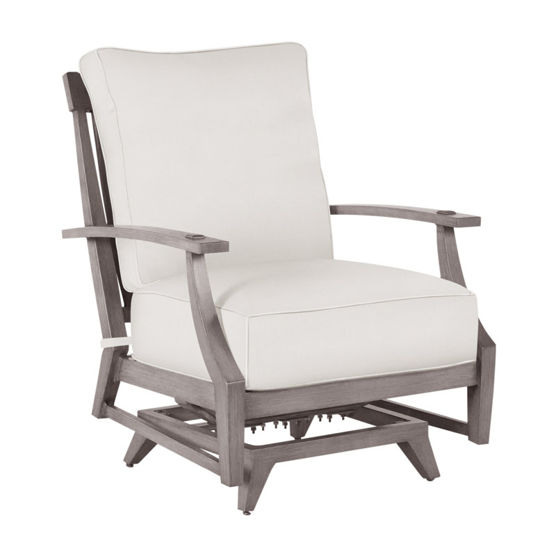 Croquet Aluminum Spring Lounge - Oyster, Welt, Oyster, Natural White