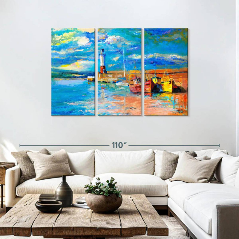 Aletra Lighthouse Sunset View, 48" H x 74" W